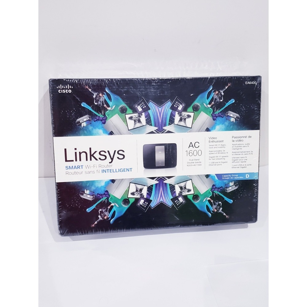 Linksys EA6400 AC1600 Dual Band Smart Wi-Fi Router - New Sealed